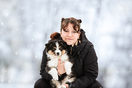 photographe canin chiot propriétaire maitresse auvergne