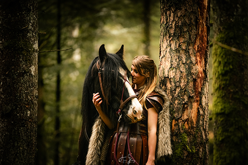 photographe cosplay puy de dôme chevaux viking